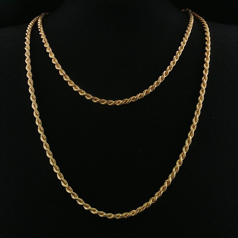 Estate Collection Estate 14K Yellow Gold 30-Inch Rope Chain