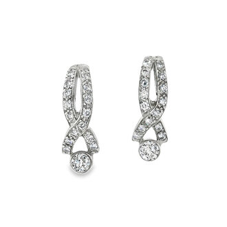 Estate Collection Estate White Gold Diamond Earrings