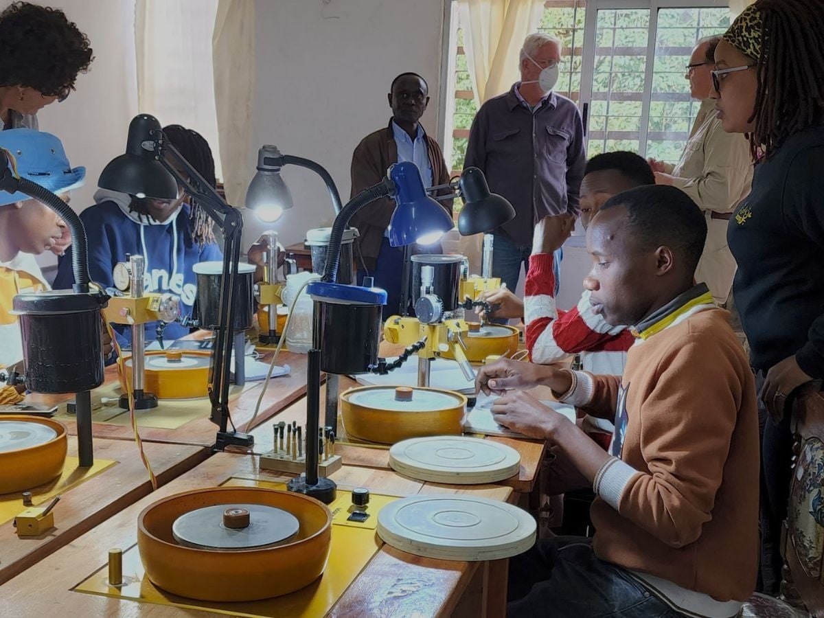 Visiting a Gem Legacy-supported gem faceting school in East Africa