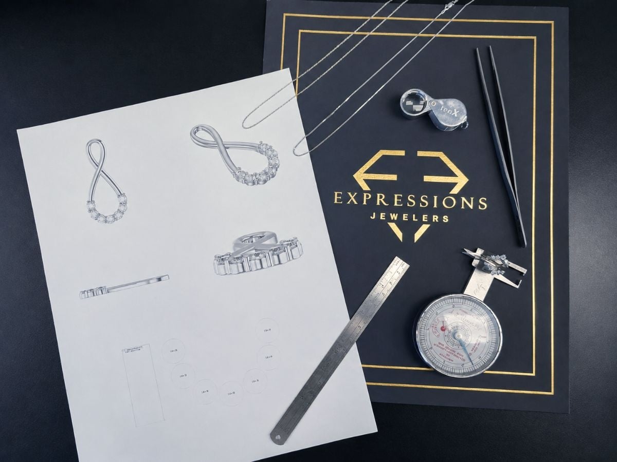 Custom jewelry design tools at Expressions Jewelers