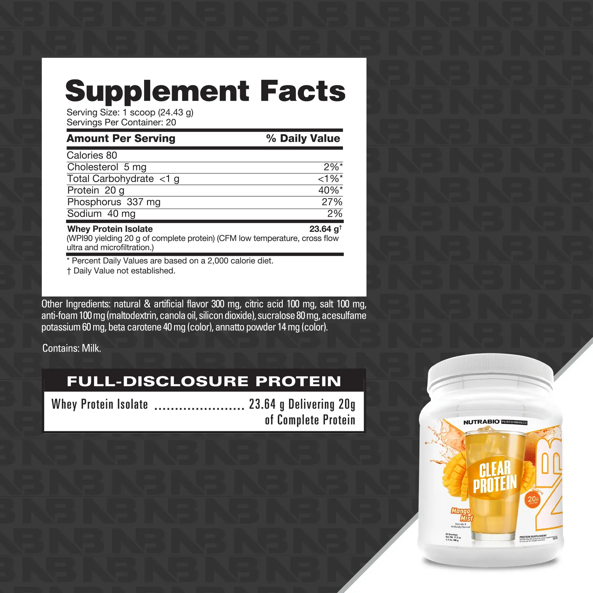 NutraBio NutraBio Clear Isolate