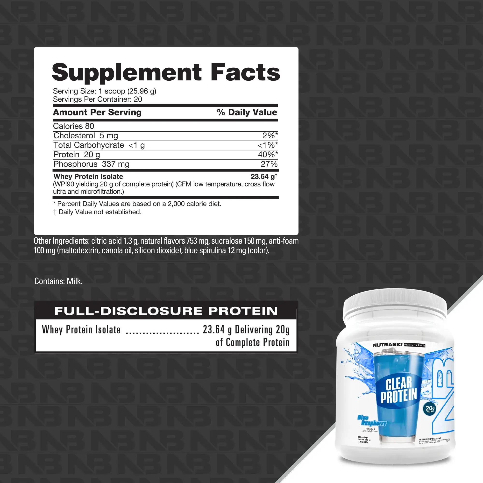 NutraBio NutraBio Clear Isolate