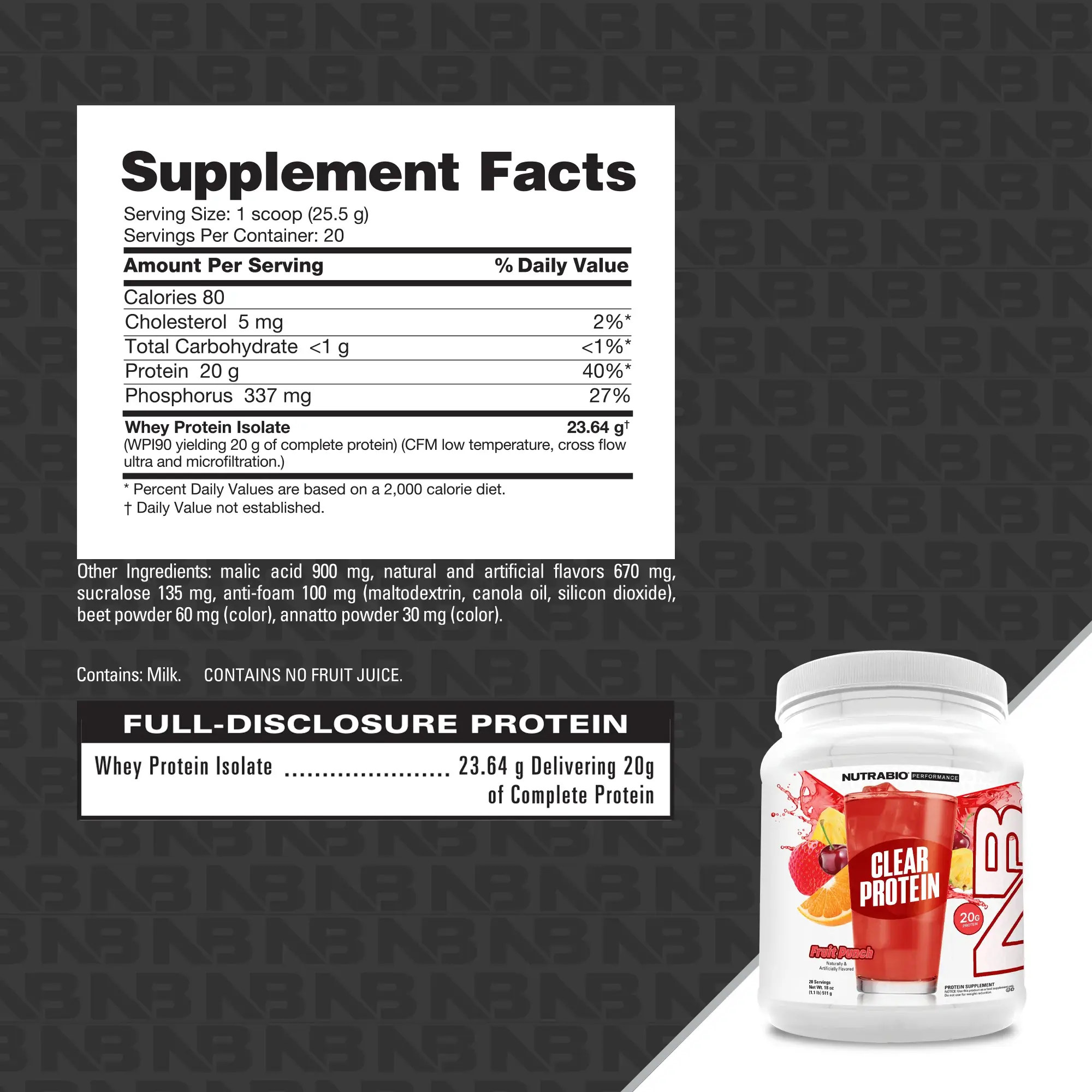 NutraBio NutraBio Clear Isolate