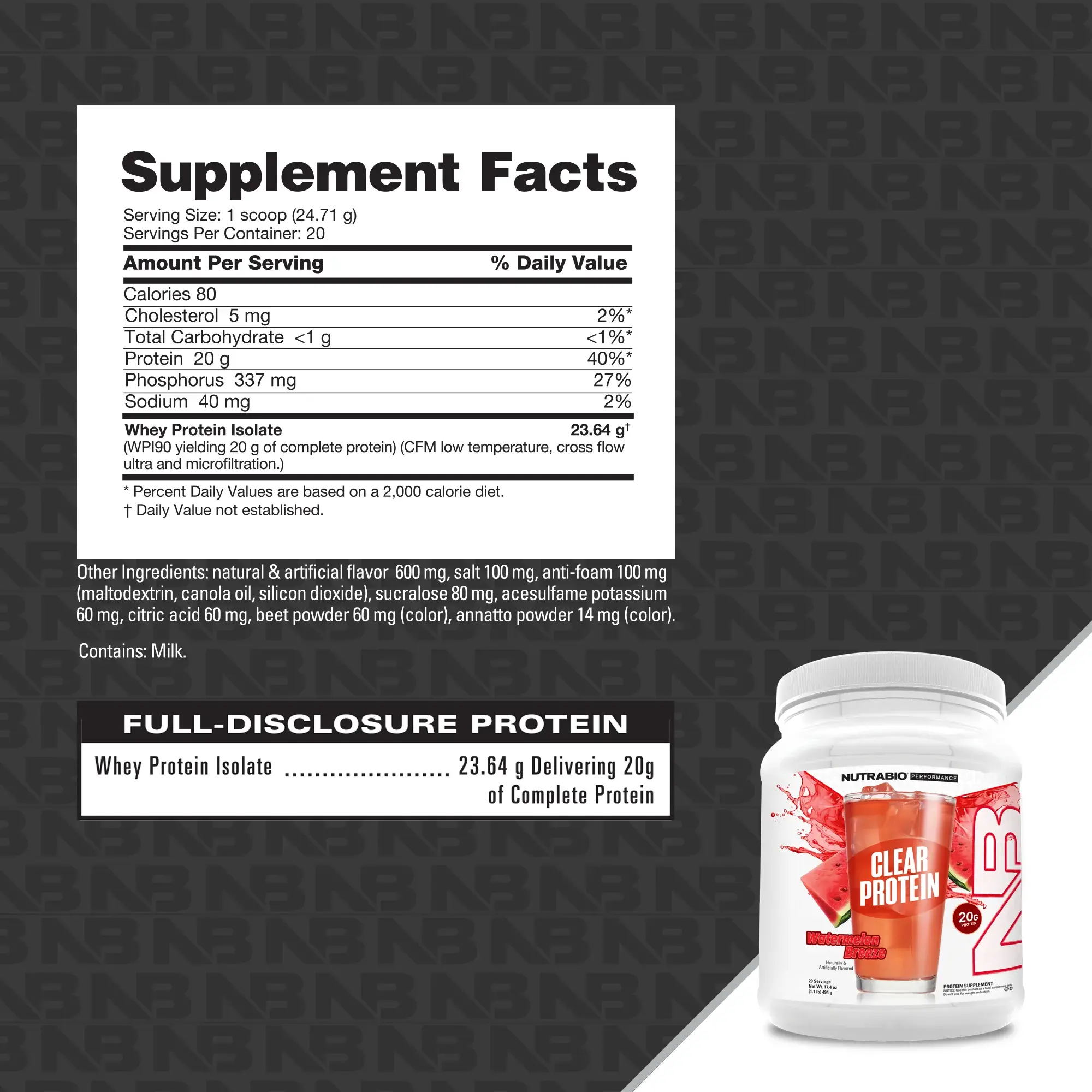 NutraBio NutraBio Clear Isolate