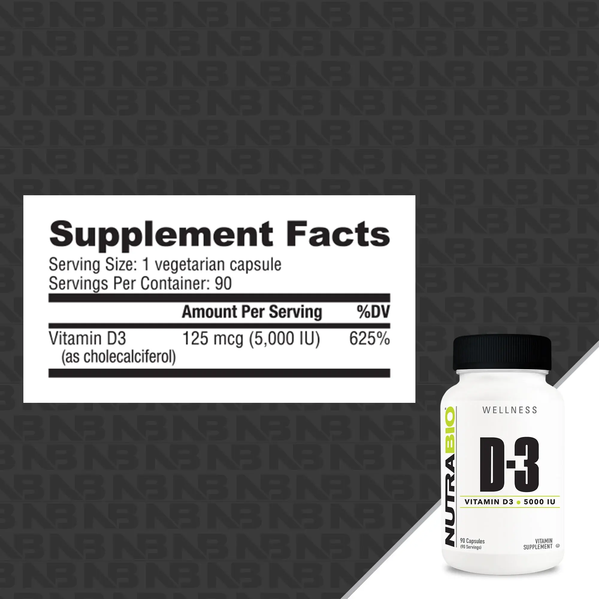 NutraBio NutraBio D-3 5000IU