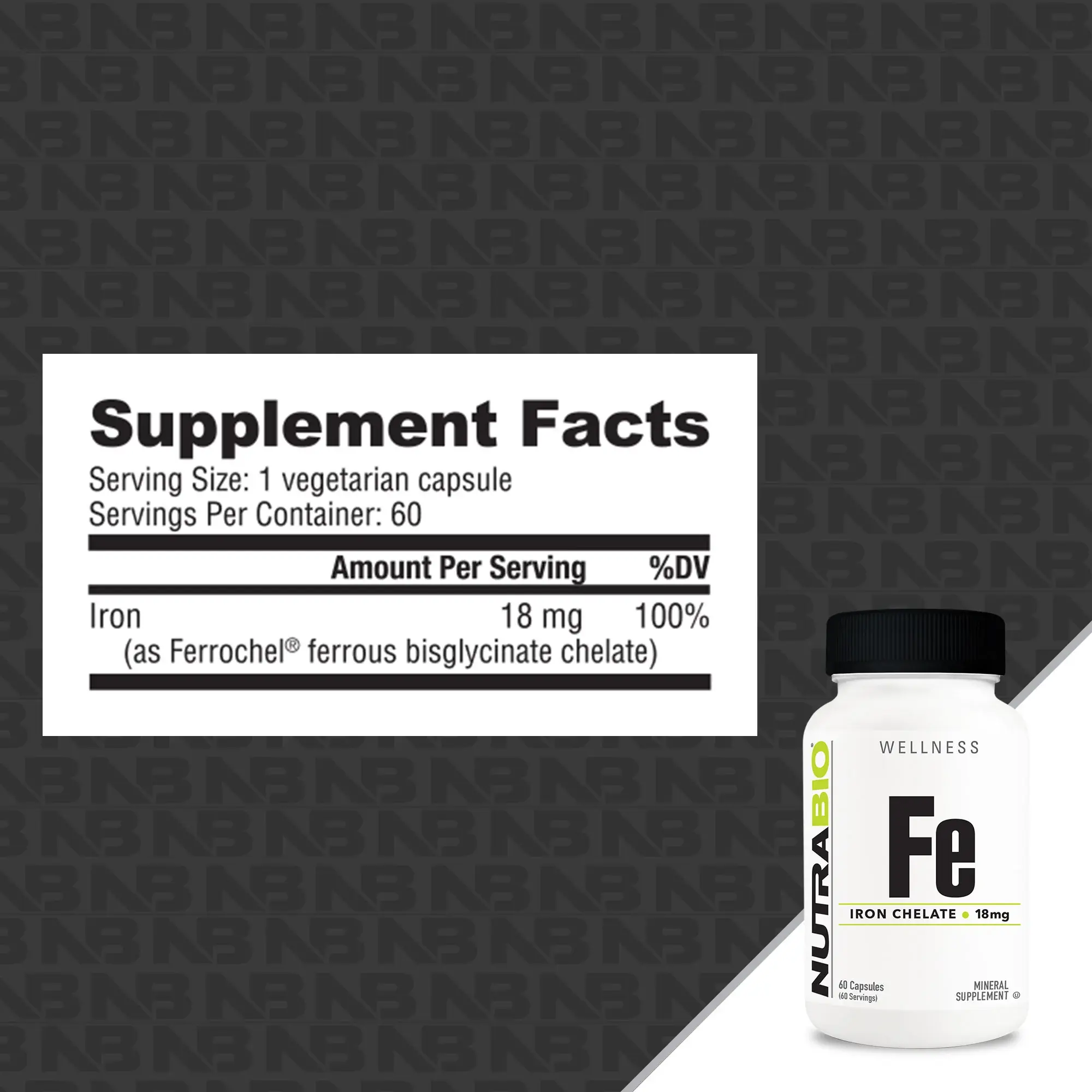 NutraBio NutraBio Fe Iron Chelate