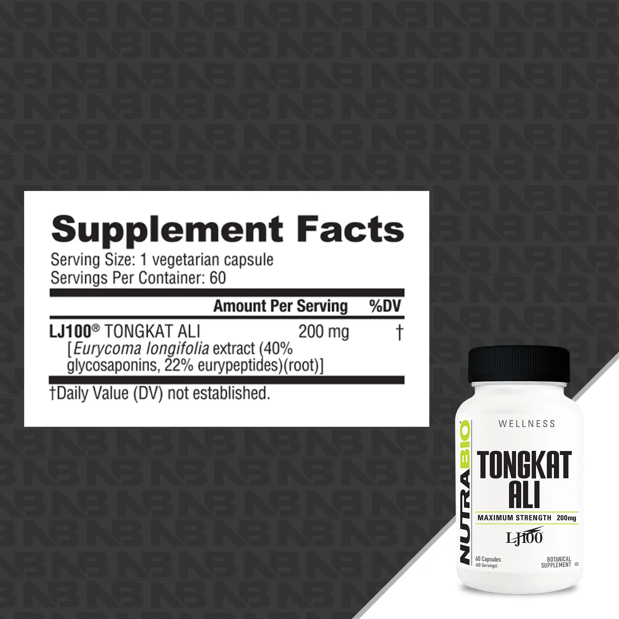 NutraBio NutraBio Tongkat Ali (LJ100)