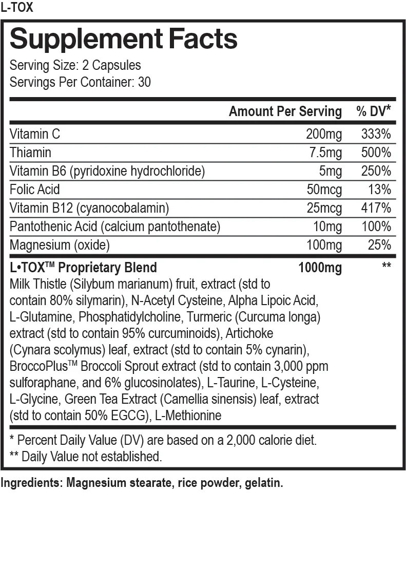Max Muscle L-Tox Liver Support