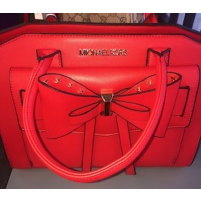 red mk purse