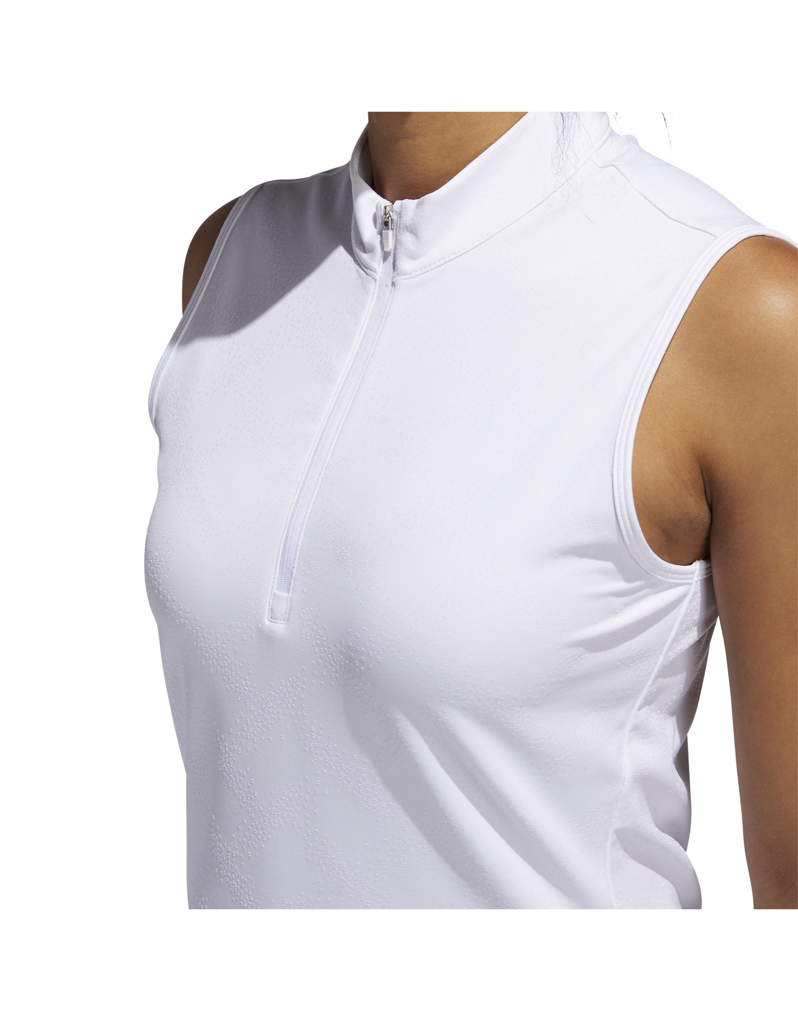 Adidas Jacquard Sleeveless Polo