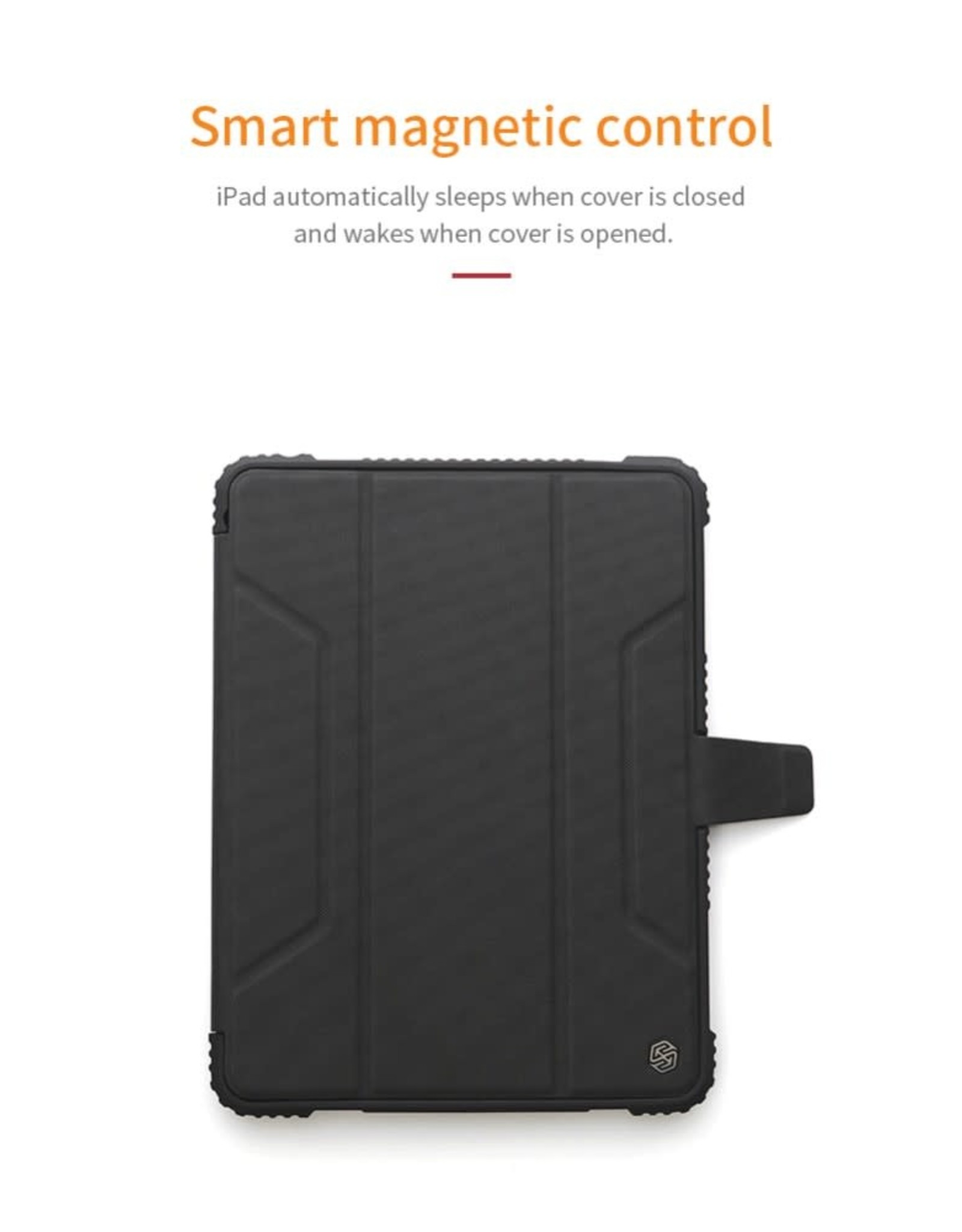 NILLKIN Bumper Leather Cover Smart Tablet Case for iPad mini (2019) 7.9 inch/mini 4