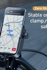 iPhone Samsung Huawei BASEUS Motorcycle Holder Bicycle | Bike Motorbike Handlebar Phone Bracket | Mount- Black