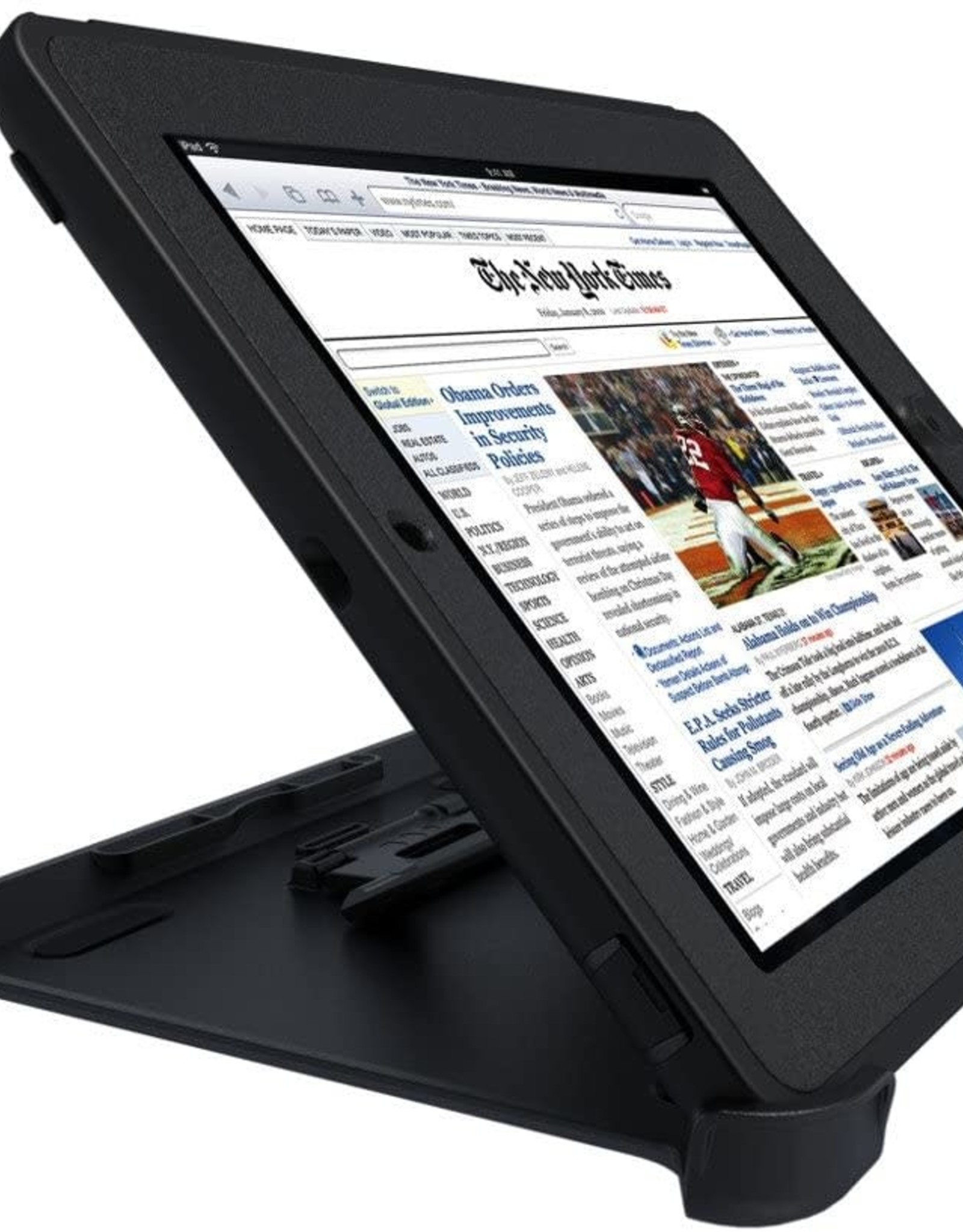 OtterBox Defender Series Case with Screen Protector and Stand for iPad 4th Generation, iPad 2 and iPad 3 - Black