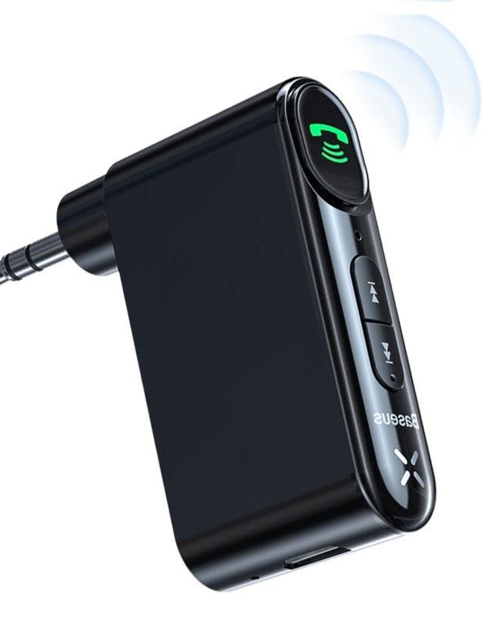 BASEUS Wireless Bluetooth Car Kit Hands Free 3.5mm Jack AUX Audio Receiver Adapter