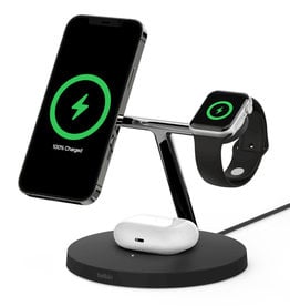 3in1 Wireless Fast Charger 25w  Black