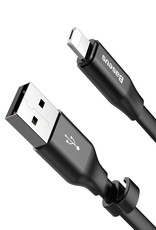 Baseus Baseus Two-in-One Portable Cable (Android/iOS) 1.2M Black