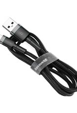 Baseus Baseus Cafule Cable USB For Lightning 1.5A 2M Gray+Black
