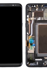 Samsung Samsung Galaxy S8 G950 OEM LCD Screen and Digitizer Assembly + Frame + Small Parts - Black (parts)