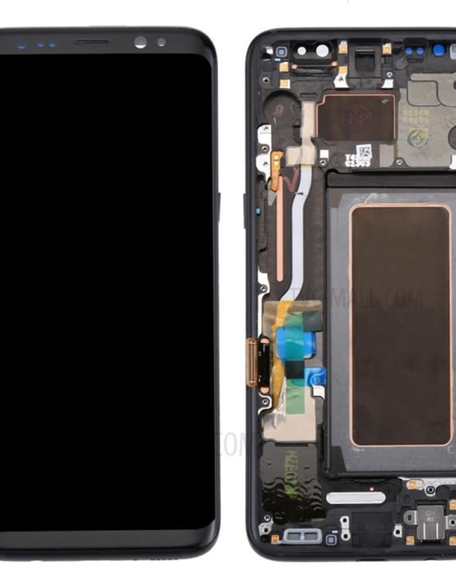 Samsung Samsung Galaxy S8 G950 OEM LCD Screen and Digitizer Assembly + Frame + Small Parts - Black (parts)
