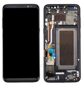 Samsung Samsung Galaxy S8 G950 OEM LCD Screen and Digitizer Assembly + Frame + Small Parts - Black (parts)