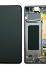 Samsung Samsung Galaxy S10 G973 OLED  Screen  Assembly Part with Frame - Prism/ Ceramic Black (parts)