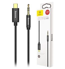 Baseus Baseus Type-C to 3.5 Male Aux Cord Black