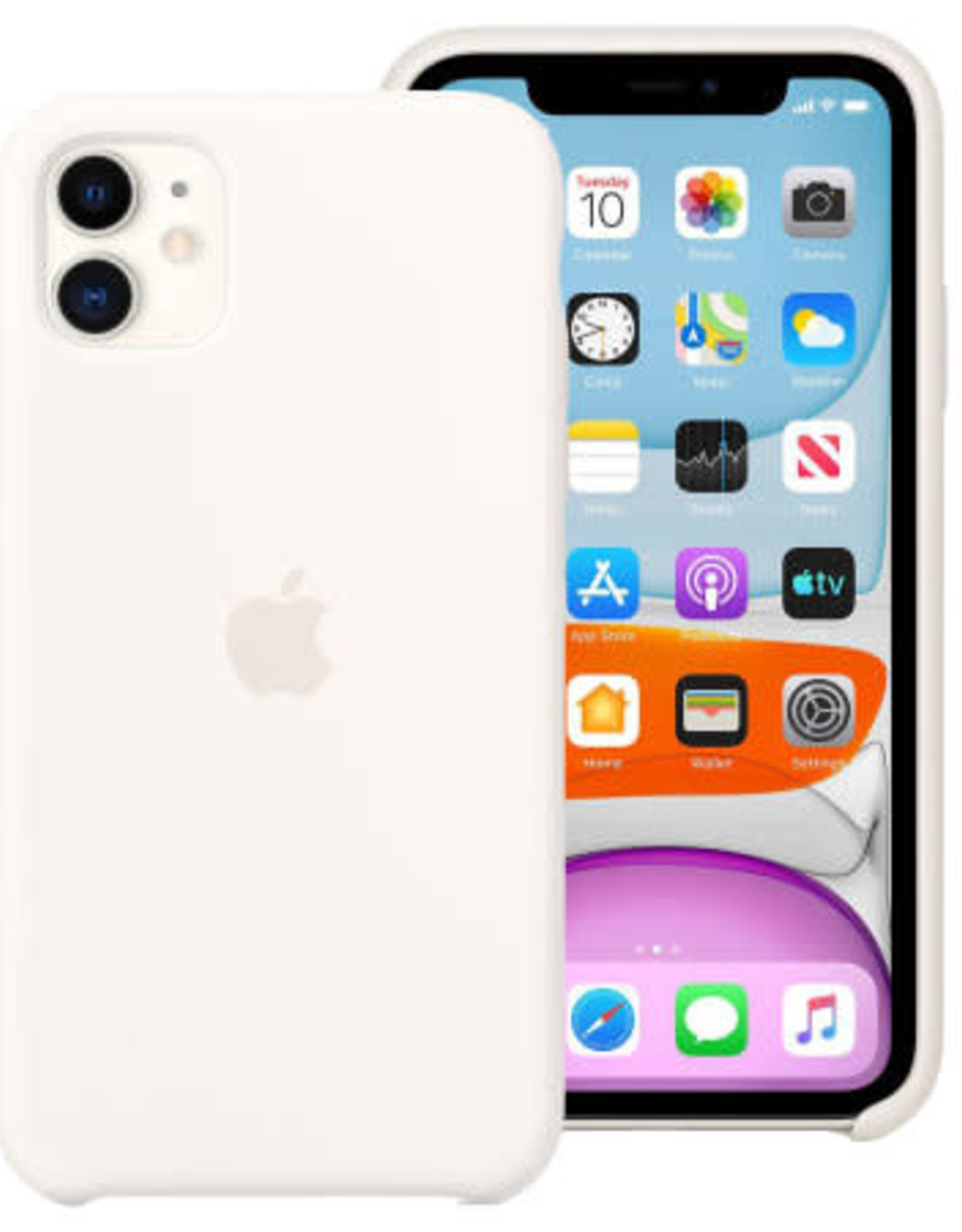 Apple White iPhone Silicone Case