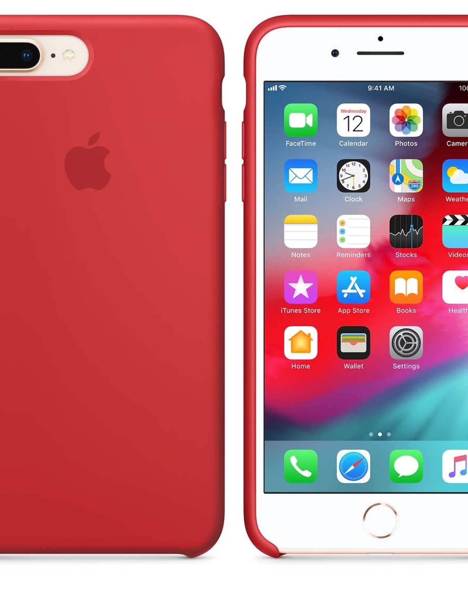 Apple Red iPhone Silicone Case