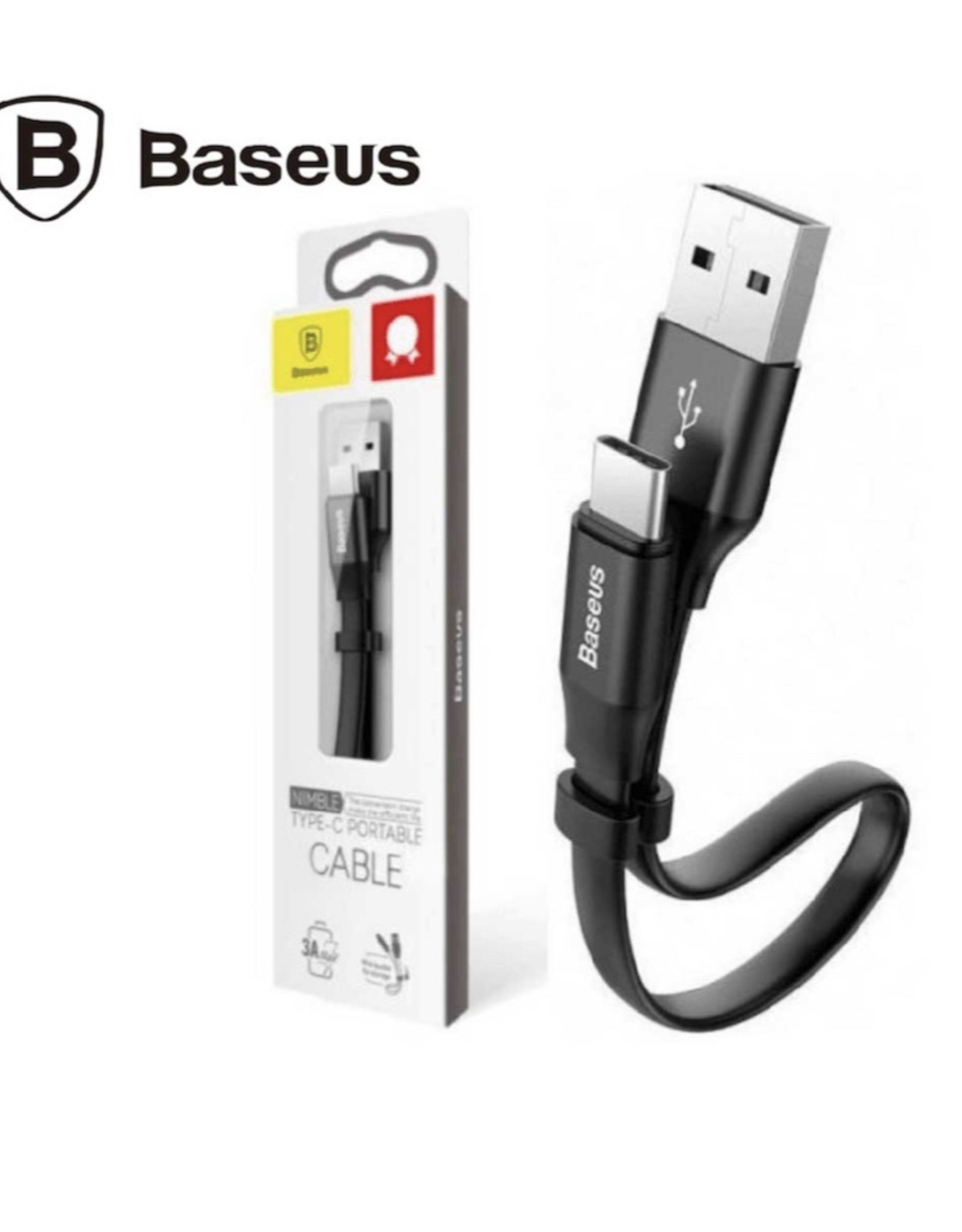 Cable Corto de Datos Carga Rápida Baseus (Type C) 40w 23cm