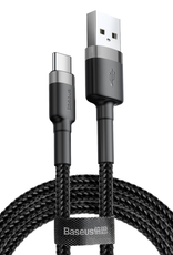 Baseus Baseus Cafule Cable USB For Type-C 2A 3m Gray+Black