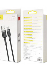 Baseus Baseus Cafule Cable USB For Type-C 2A 3m Gray+Black