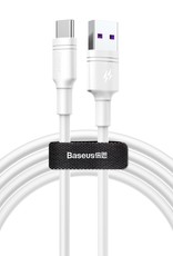 Baseus Baseus Double-ring Huawei Quick Charge Cable USB For Type-C 5A 1m White