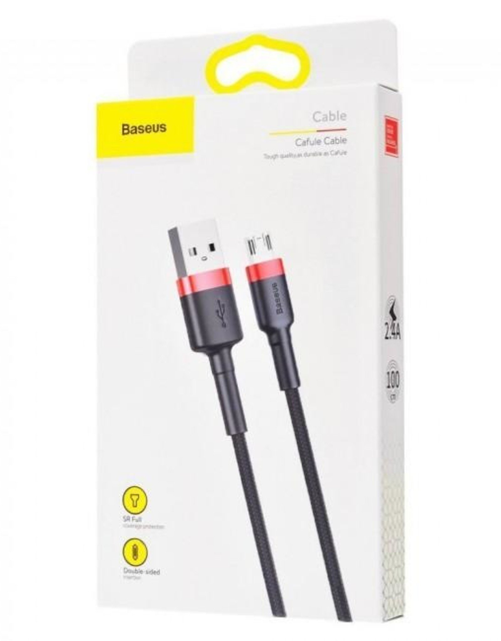Baseus Baseus Cafule Micro USB Cable 300cm Red & Black