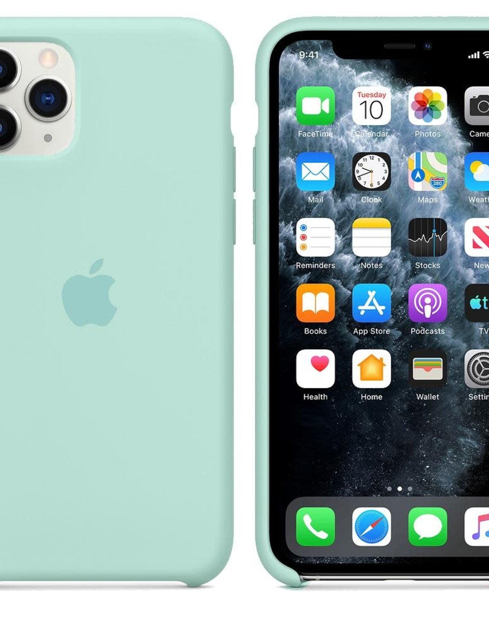 Apple Marine Green  iPhone Silicone Case