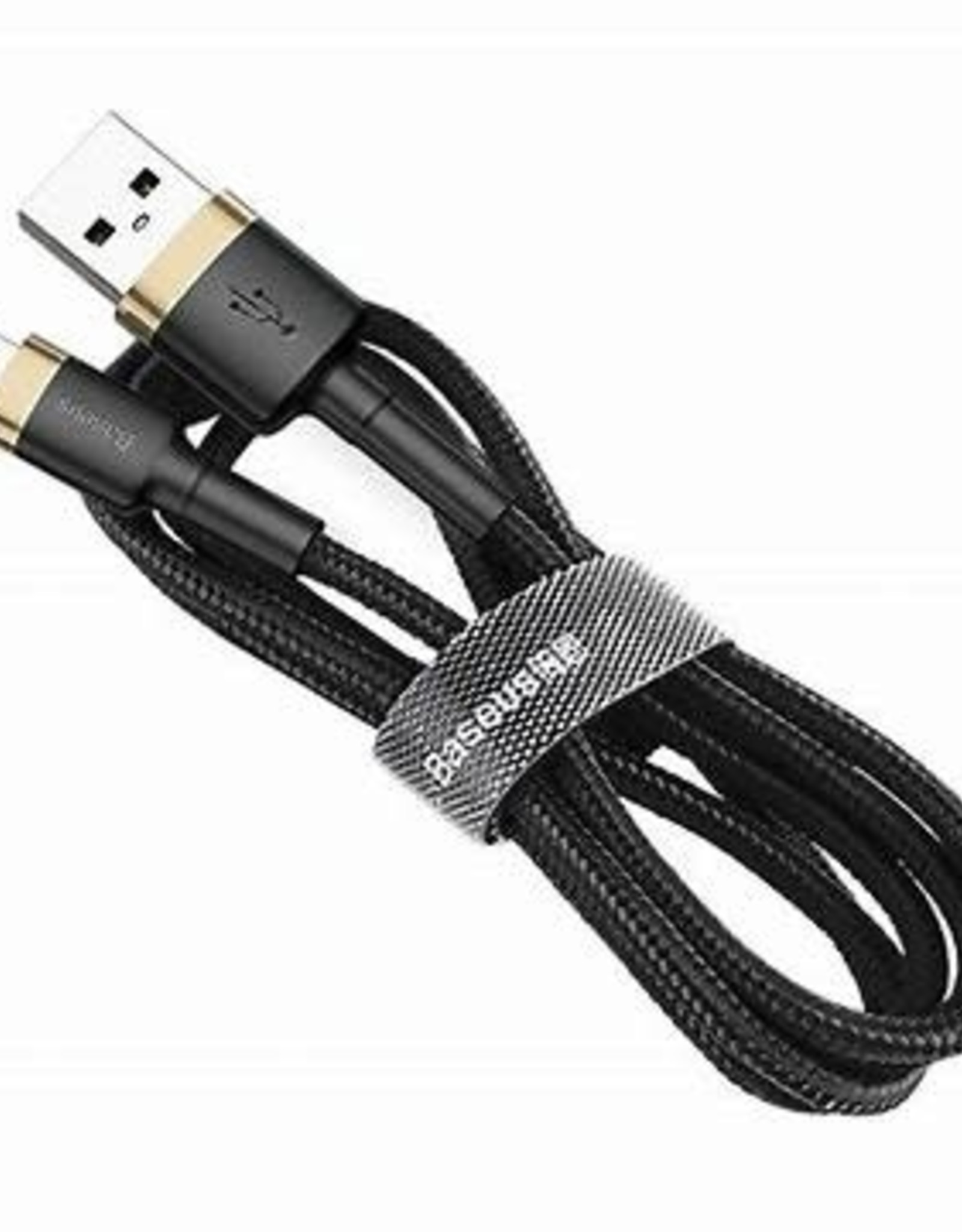 Baseus Baseus Cafule Cable USB For Lightning 2A 3M Gold+Black