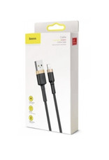 Baseus Baseus Cafule Cable USB For Lightning 2A 3M Gold+Black