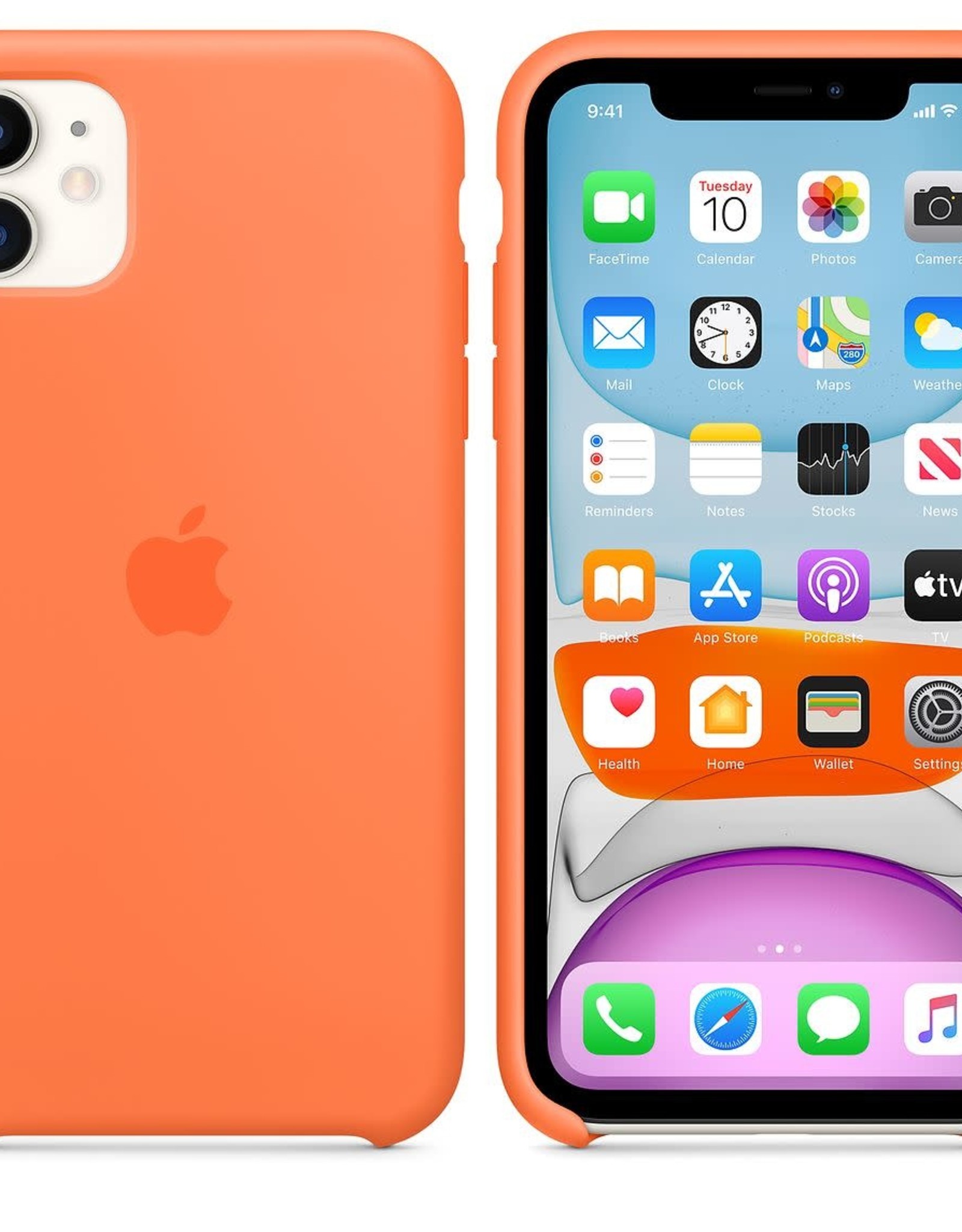 Apple Orange iPhone Silicone Case