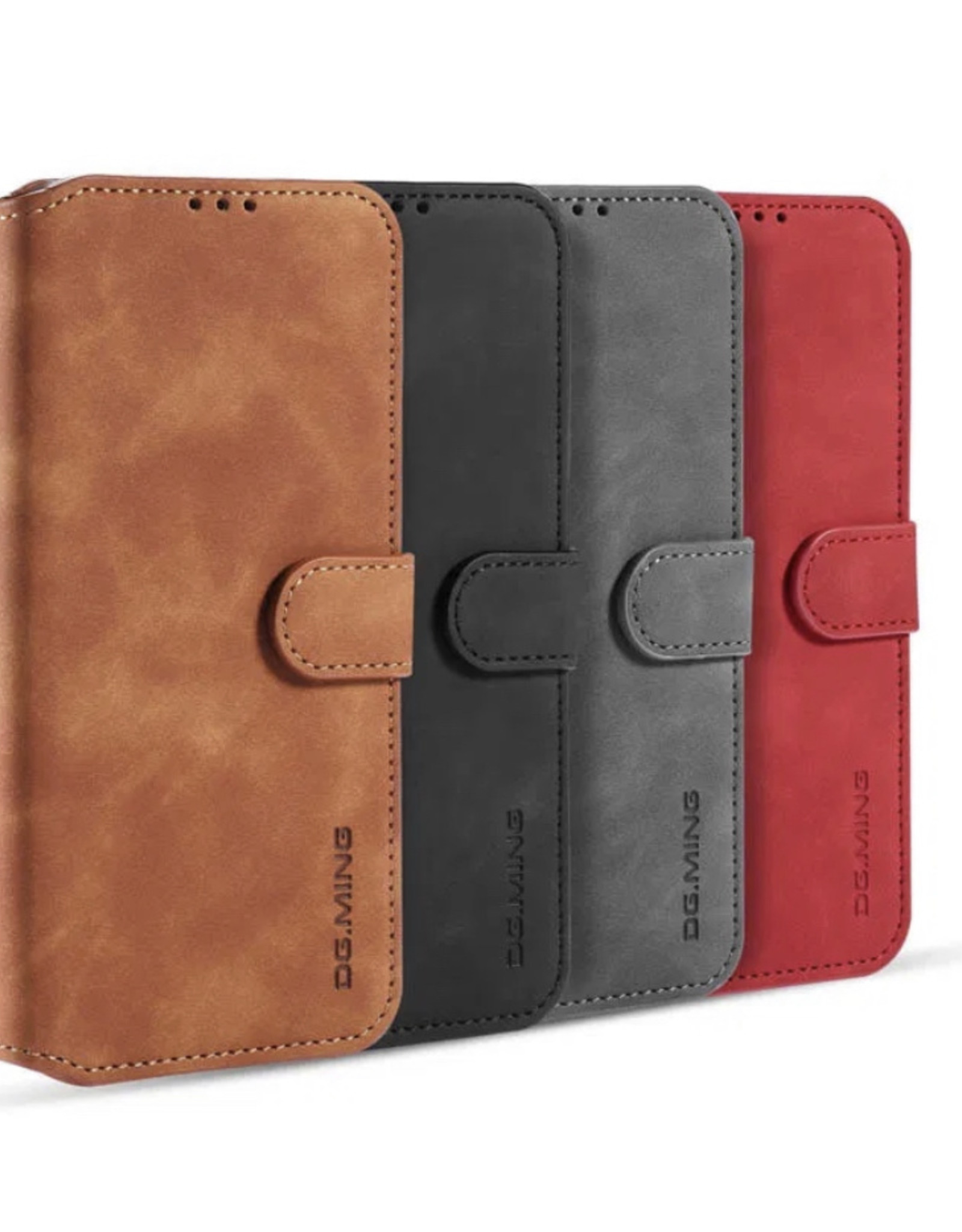 D.G. Ming DG.MING Retro Leather Wallet Case for Samsung Galaxy
