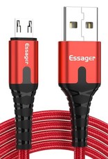 Essager ESSAGER Micro USB to USB Nylon Braided Data Charging Cord w/ LED Indicator 2m