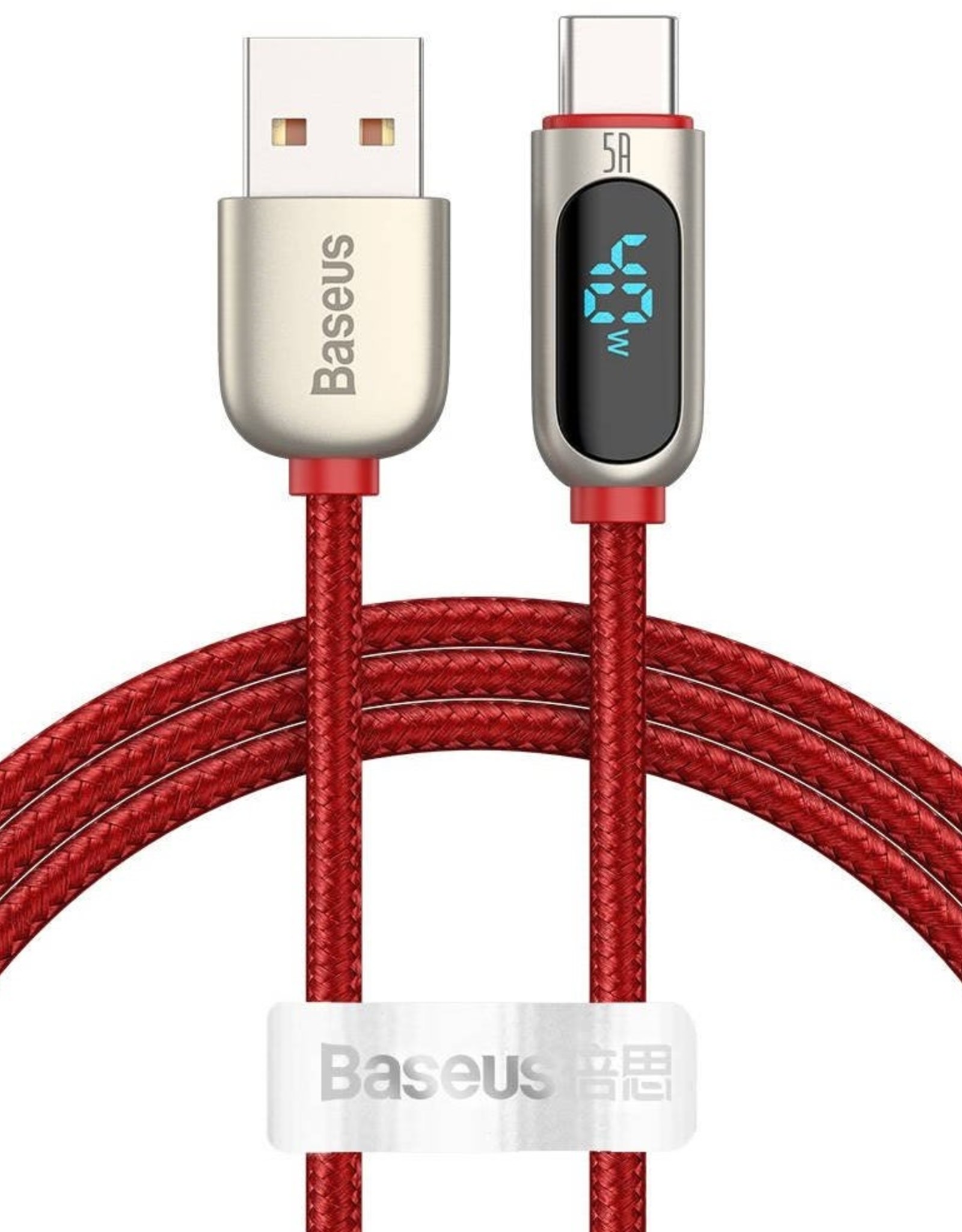 Baseus Baseus USB to Type-C 40W Digital Display Fast Charge