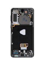 Samsung S21 Plus 5G OLED Assembly with Frame (parts) Phantom Black