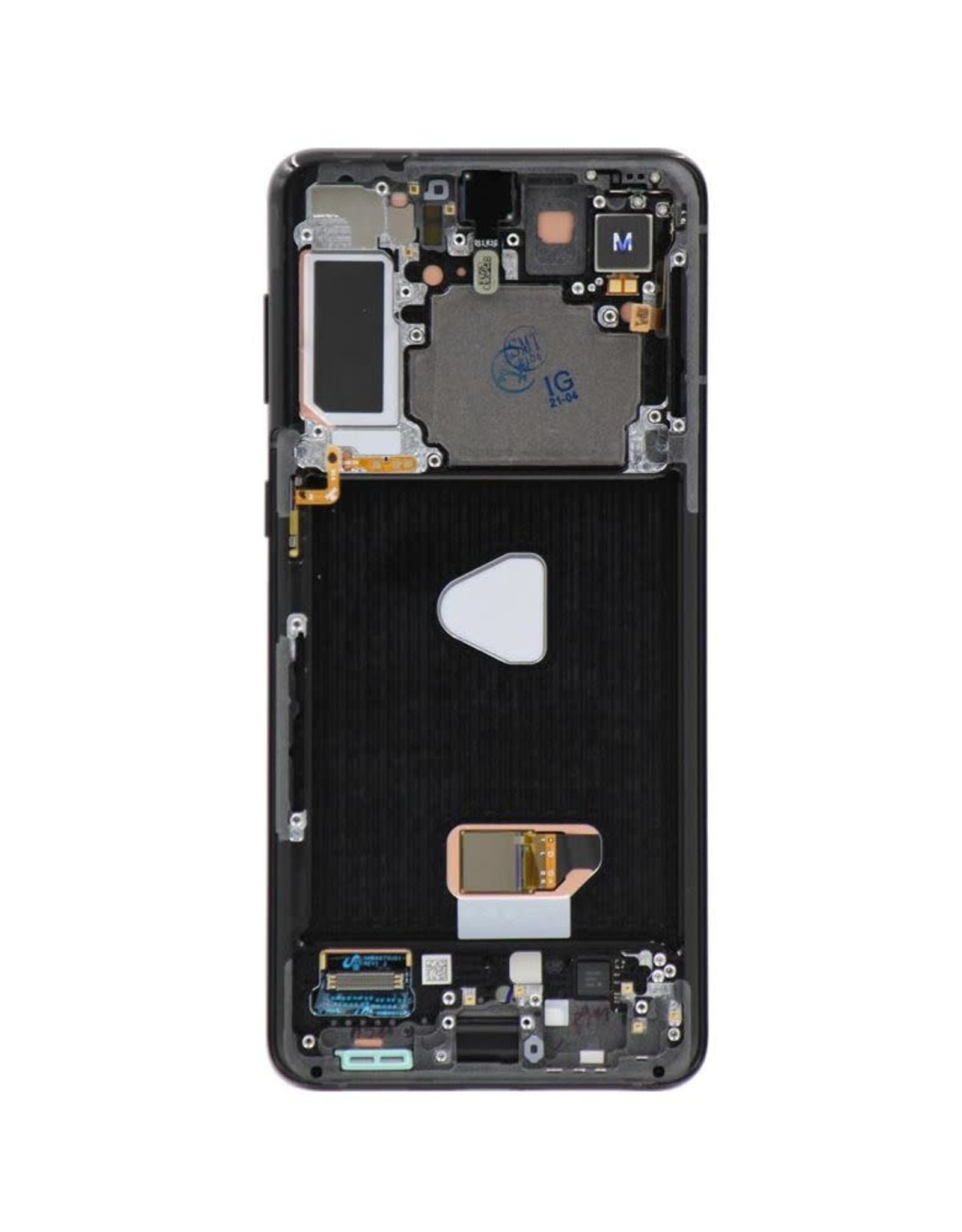 Samsung S21 Plus 5G OLED Assembly with Frame (parts) Phantom Black