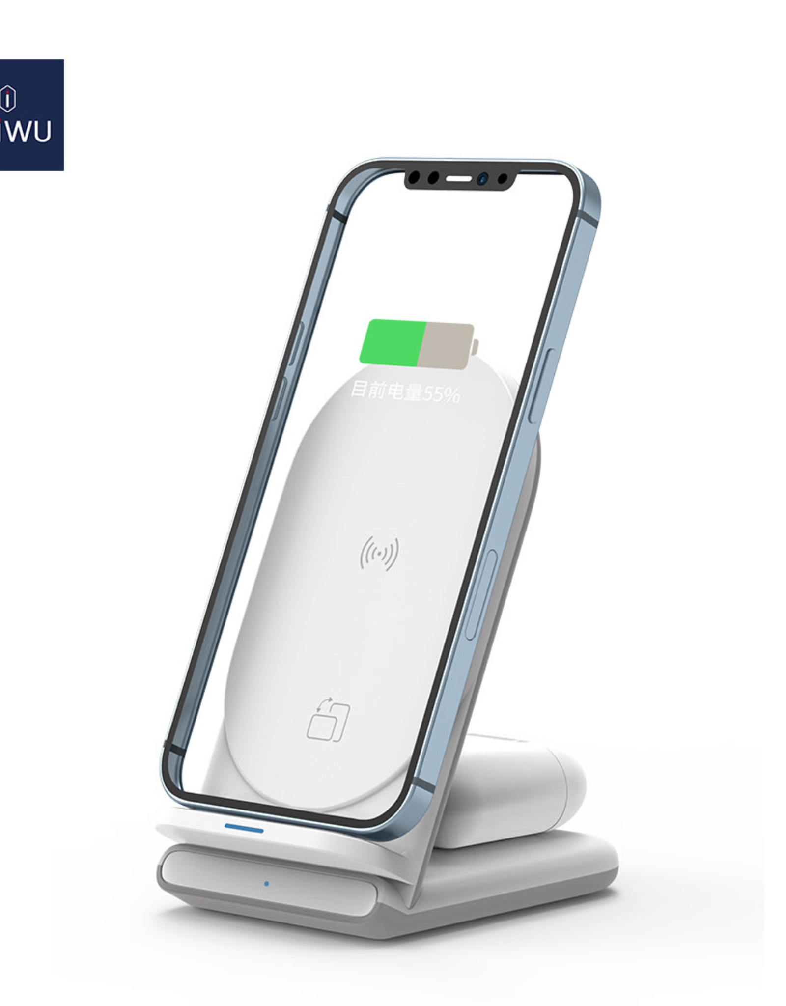 WiWu Power Air 2 in 1 Wireless Charging Station