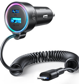 JR-CL08 3 in 1 wired car charger(lightning)