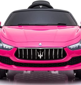 TOBBI Kids Ride On Car Maserati 12V Rechargeable Toy Vehicle w/ MP3 Remote Control Pink