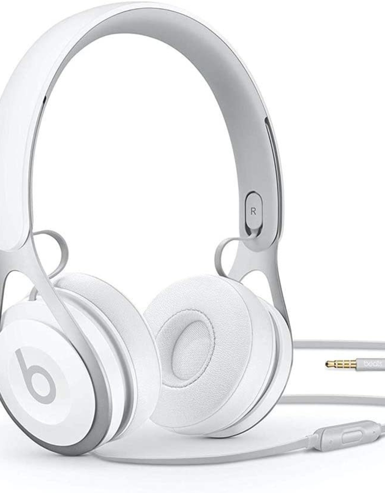 Beats EP Wired On-Ear Headphones - Battery Free for Unlimited Listening, Built in Mic and Controls - White
