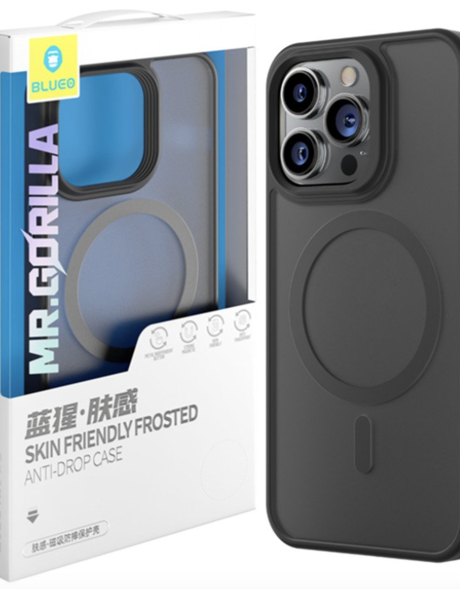 BLUEO Skin Friendly Frosted Anti-Drop Case