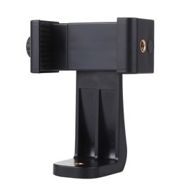 PU410 PULUZ 360 Degree Rotating Universal Horizontal Vertical Shooting Phone Clamp Holder Bracket for iPhone, Galaxy, Huawei, Xiaomi, Sony, HTC, Google and other Smartphones