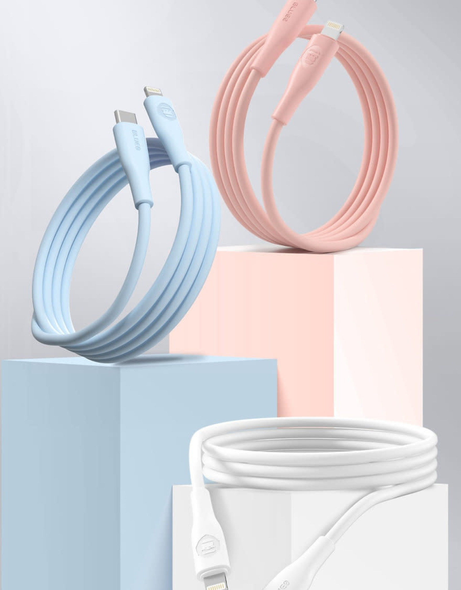 BLUEO Liquid silicone PD fast charging cable Type-C to Lightning
