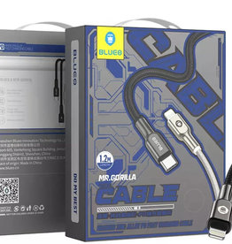 BLUEO Braided zinc alloy PD fast charging cable Type-C to Lightning